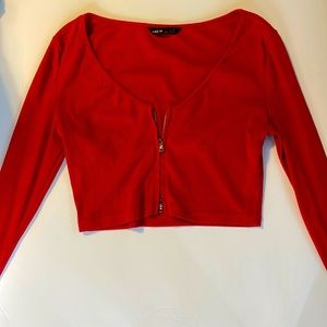 SHEIN long sleeve zip up top size SMALL